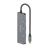 Hub USB Tipo-C Aisens A109-0764/ 3xUSB/ 1xUSB Tipo-C/ Gris | APLIUM