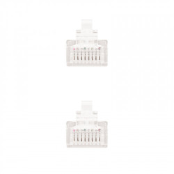 Cable de Red RJ45 UTP Nanocable 10.20.0400-W Cat.6/ 50cm/ Bl | APLIUM