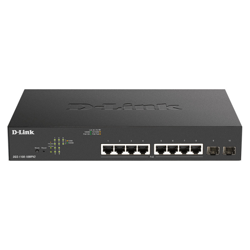 10-Port Layer2 PoE+Gigabit Smart Switch