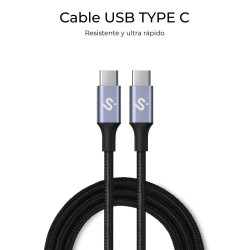 Subblim Cable Plus 100W C-c 1M Black | APLIUM