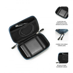 Funda para Disco Externo de 2.5" Subblim HDD Business/ Azul | APLIUM