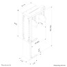 CPU/PC HOLDER.PC H:30-53.W:8-22 Black | APLIUM