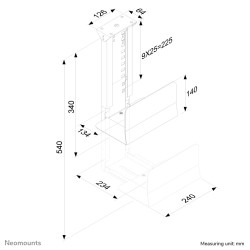CPU/PC HOLDER.PC H:39-54.W:13-2 Silver | APLIUM