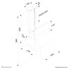 CPU/PC HOLDER.PC H:39-54.W:13-2 Silver | APLIUM