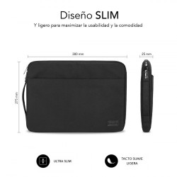SUBBLIM Funda Ordenador Urban Laptop Sleeve 13,3-14" Black | APLIUM