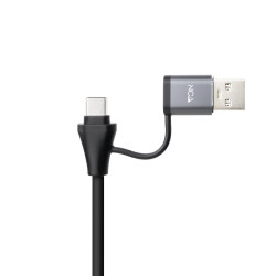 Nanocable Conversor USB-C+USB-A/M 3.0 a Ethernet, Aluminio, | APLIUM