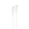 Nanocable Cable USB 2.0 3A, tipo USB-C/M-USB-C/M, Blanco, 1 | APLIUM