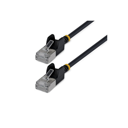 Cable Ethernet CAT6A Ftp Ultra Fino Negro 15CM Antienganche | APLIUM
