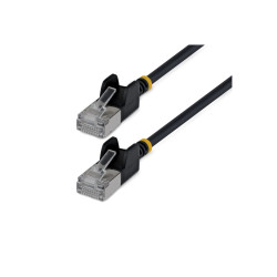 Cable Ethernet CAT6A Ftp Ultra Fino Negro 2M Antienganche | APLIUM