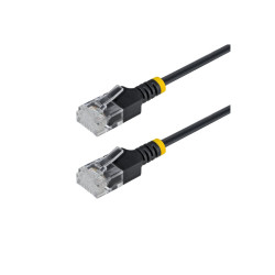 Paquete De 10 Cables De Red CAT6A Ultra Fino 15CM - Negro | APLIUM