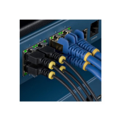 Paquete De 10 Cables De Red CAT6A Ultra Fino 15CM - Negro | APLIUM