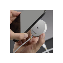 Base De Carga Inalambrica Magnetica QI2.2 De 25W Blanca | APLIUM
