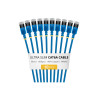Cable Ethernet CAT6A Ultrafino Azul 30CM - Paquete De 10 | APLIUM