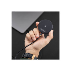 Base De Carga Inalambrica Magnetica QI2.2 De 25W - Negra | APLIUM