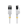 Cable Ethernet CAT6A Ftp Ultra Fino Blanco 15CM Antienganche | APLIUM