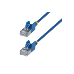 Cable Ethernet CAT6A Ultrafino Azul 15CM - Paquete De 10 | APLIUM