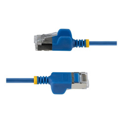 Cable Ethernet CAT6A Ultrafino Azul 15CM - Paquete De 10 | APLIUM