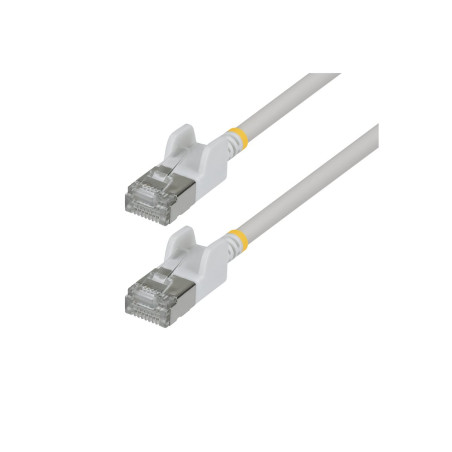 Cable Ethernet CAT6A Ftp Ultra Fino Blanco 30CM Antienganche | APLIUM