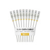 Paquete De 10 Cables Delgados CAT6 Snagless 25CM Lszh Gris | APLIUM