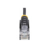 Paquete 10 Cables Delgados CAT6 Snagless 25CM Lszh Negro | APLIUM
