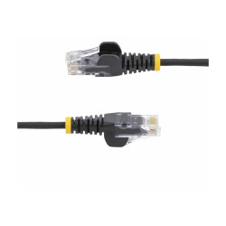 Paquete 10 Cables Delgados CAT6 Snagless 25CM Lszh Negro | APLIUM