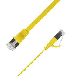 Flat U/FTP Cat6A Yellow 4.5m | APLIUM