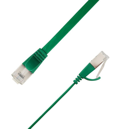 Flat U/FTP Cat6A Green 4.5m | APLIUM