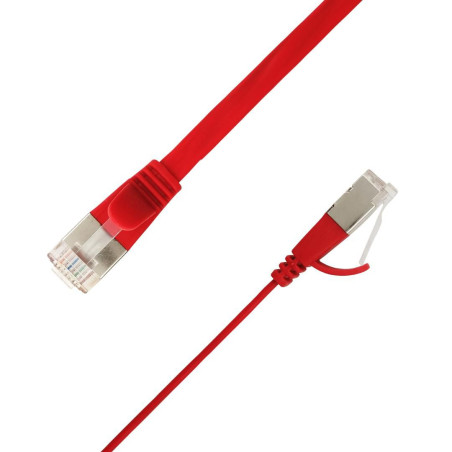 Flat U/FTP Cat6A Red 5m AWG | APLIUM