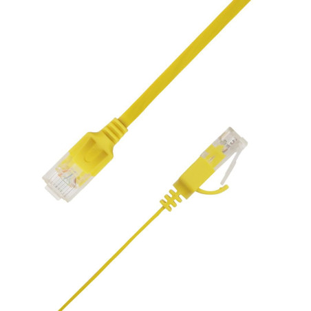 Flat U/UTP Cat6A Yellow 1.5m | APLIUM