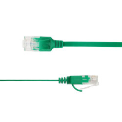 Flat U/UTP Cat6A Green 2.5m | APLIUM