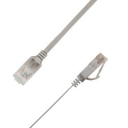 Flat U/UTP Cat6A Grey 2.5m | APLIUM