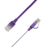 Flat U/UTP Cat6A Purple 3m | APLIUM