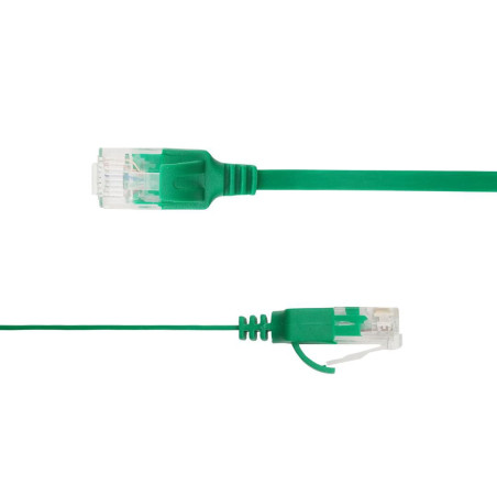 Flat U/UTP Cat6A Green 3.5m | APLIUM