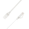 Flat U/UTP Cat6A White 3.5m | APLIUM