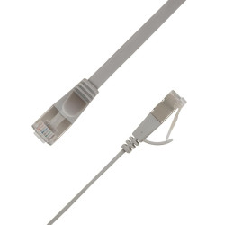 Flat U/UTP Cat6A Grey 4m AWG | APLIUM