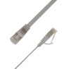 Flat U/UTP Cat6A Grey 4m AWG | APLIUM