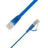 Flat U/FTP Cat6A Blue 3m AWG | APLIUM