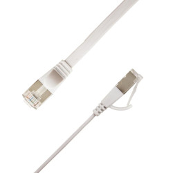Flat U/FTP Cat6A White 3.5m | APLIUM