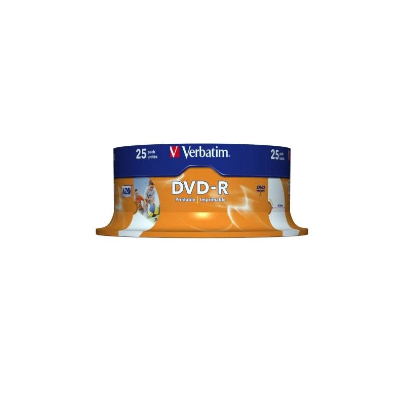43538 - DVD-R Verbatim Imprimible 16X/ Tarrina-25uds | APLIUM