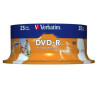 43538 - DVD-R Verbatim Imprimible 16X/ Tarrina-25uds | APLIUM