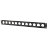 1U rack panel with 12 holes | APLIUM