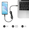 SUBBLIM CABLE OPTIMUS 60W C-C 1m BLACK | APLIUM