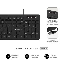 Teclado y Ratón Subblim Combo Business Slim CSSK01 | APLIUM