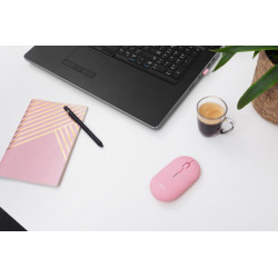 Trust 24125 - Raton Inalambrico Recargable Ultrafino Rosa | APLIUM