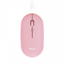 Trust 24125 - Raton Inalambrico Recargable Ultrafino Rosa | APLIUM