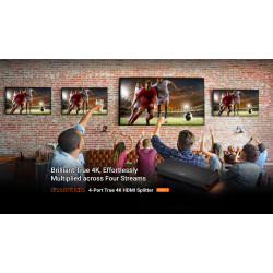 4-Port True 4K HDMI Splitter | APLIUM