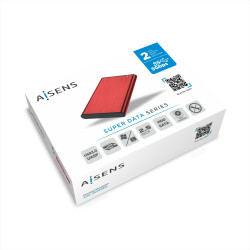 Caja Externa para Disco Duro de 2.5" Aisens ASE-2525RED/ USB | APLIUM