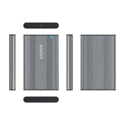 Caja Externa para Disco Duro de 2.5" Aisens ASE-2526GR/ USB | APLIUM