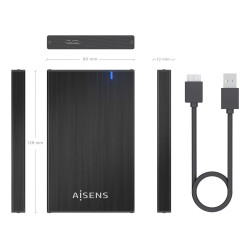 Caja Externa para Disco Duro de 2.5" Aisens ASE-2527B/ USB 3 | APLIUM