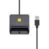 Lector de DNI Aisens ASCR-SN01-BK/ USB 2.0/ Negro | APLIUM